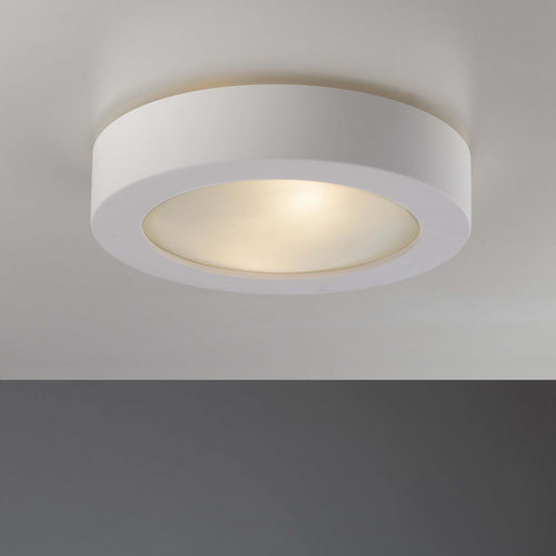 Plafoniera Gabriel Bianca 2Xe27 30X6,5Cm Illuminazione/Illuminazione per interni/Lampadari lampade a sospensione e plafoniere/Plafoniere Led Mall Home - Napoli, Commerciovirtuoso.it