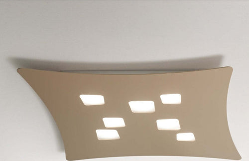 Plafoniera-GE-ISOTTA-PG-GX53-LED-69x62-alluminio-bianco-opaco-tortora-lampada-soffitto-moderna-interno