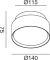 Plafoniera-Gea-Led-GFA1072-LED-1350LM-3000K-lampada-soffitto-moderna-biemissione