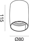 Plafoniera-Gea-Led-GFA1221-GU10-LED-faretto-spot-orientabile-nero-lampada-soffitto