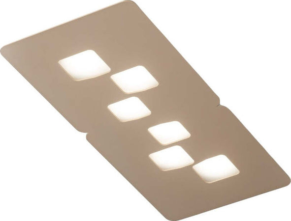 Plafoniera-Gea-Luce-BILBAO-PM-GX53-LED-tortora-lampada-soffitto-moderna