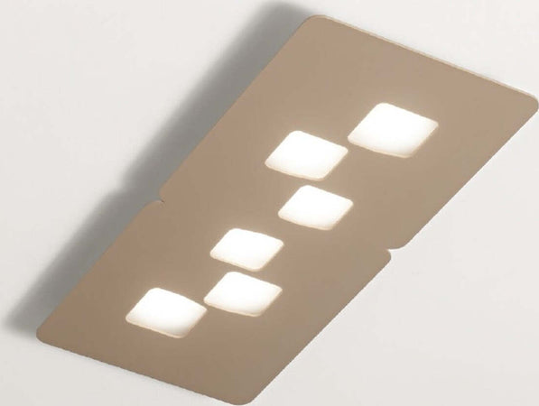 Plafoniera-Gea-Luce-BILBAO-PM-GX53-LED-tortora-lampada-soffitto-moderna