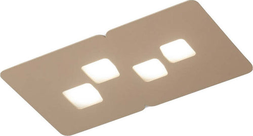 Plafoniera-Gea-Luce-BILBAO-PP-GX53-LED-tortora-lampada-soffitto-moderna