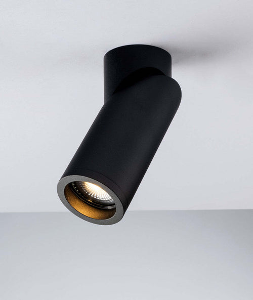 Plafoniera Genesis Gu10 Nera 6X15.5Cm Illuminazione/Illuminazione per interni/Lampadari lampade a sospensione e plafoniere/Plafoniere Led Mall Home - Napoli, Commerciovirtuoso.it