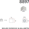 Plafoniera-gesso-Belfiore-9010-CUORI-8897-8899-GU10-LED-IP20-lampada-soffitto