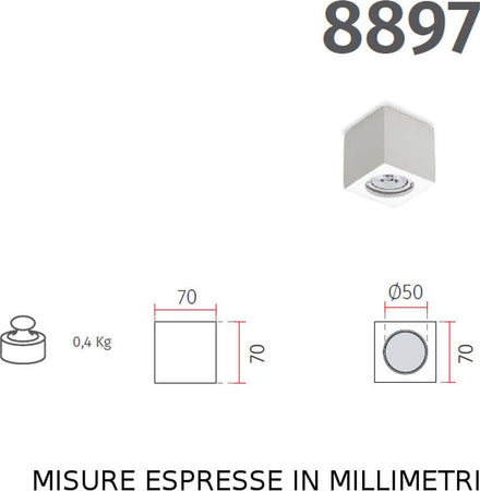 Plafoniera-gesso-Belfiore-9010-CUORI-8897-8899-GU10-LED-IP20-lampada-soffitto