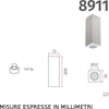 Plafoniera-gesso-Belfiore-9010-CUORI-8909-8911-GU10-LED-IP20-lampada-soffitto