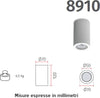 Plafoniera-gesso-Belfiore-9010-FIORI-8910-8912-GU10-LED-IP20-lampada-soffitto-cilindro