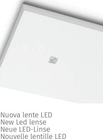 Plafoniera-gesso-Belfiore-9010-FLAT-DOUBLE-8903B.3040-LED-SISTEMA-WIRELESS-lampada-soffitto