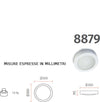 Plafoniera-gesso-Belfiore-9010-SLUB-SMALL-8879.81-E27-LED-lampada-soffitto-parete