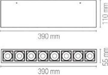 Plafoniera-Gesso-Hapis-8Xgu10-Mini-390X550X110Mm