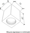 Plafoniera-gesso-Neo-Luce-9010-Belfiore-BF-0801-LED-lampada-soffitto-bianco-verniciabile-cubo-interno-GU10