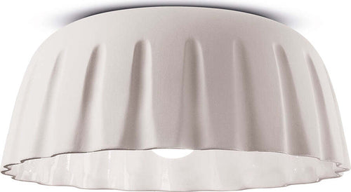 Plafoniera-Grande-Vintage-Decò-Madame-Gres-Ceramica-Bianco-Naturale-1-Luce-E27