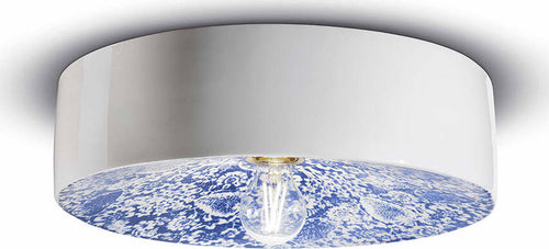 Plafoniera-Grande-Vintage-Decò-Pi-Ceramica-Ming-Blu-1-Luce-E27
