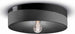 Plafoniera-Grande-Vintage-Decò-Pi-Ceramica-Nero-Carbone-1-Luce-E27