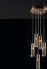 Plafoniera-GU10-Led-Design-Moderno-Oro-Satinato-Con-Strass-Cristallo-5-Luci-Teo