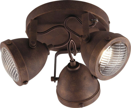 Plafoniera Habana Ruggine 3Xgu10 30,5X15,5Cm Illuminazione/Illuminazione per interni/Lampadari lampade a sospensione e plafoniere/Plafoniere Led Mall Home - Napoli, Commerciovirtuoso.it