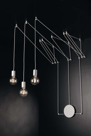 Plafoniera Habitat Bianca 3Xe27 500Cm Illuminazione/Illuminazione per interni/Lampadari lampade a sospensione e plafoniere/Plafoniere Led Mall Home - Napoli, Commerciovirtuoso.it