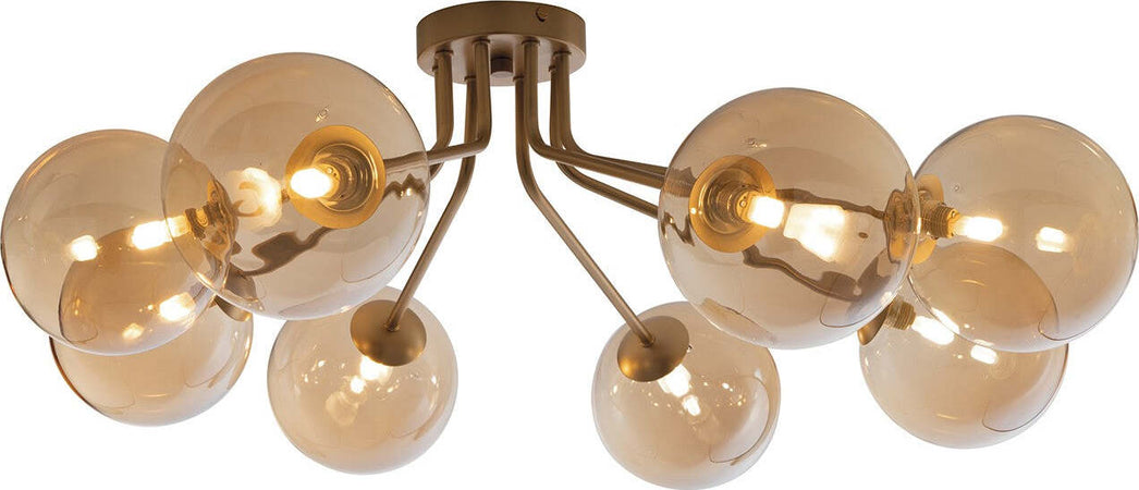 Plafoniera Honey Ottone 8Xg9 88,4X80,8X28Cm Illuminazione/Illuminazione per interni/Lampadari lampade a sospensione e plafoniere/Plafoniere Led Mall Home - Napoli, Commerciovirtuoso.it