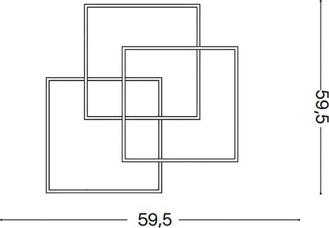 Plafoniera-Ideal-Lux-FRAME-PL-230702-270678-LED-lampada-soffitto-parete-ultramoderna