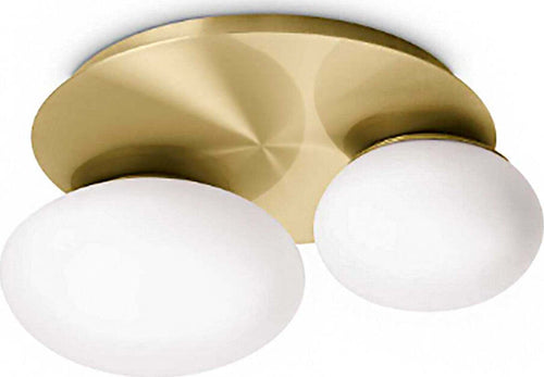 Plafoniera-Ideal-lux-NINFEA-293653-GX53-LED-ottone-lampada-soffitto-parete-classica