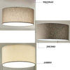 Plafoniera-Illuminando-CILINDRO-PL-58-E27-LED-metallo-tessuto-lampada-soffitto-classica-moderna