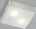 Plafoniera-Illuminando-CUBIC-PL30-E27-LED-lampada-soffitto-parete-moderna-vetro-bianco-interno