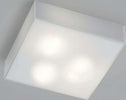 Plafoniera-Illuminando-CUBIC-PL40-E27-LED-lampada-soffitto-parete-moderna-vetro-bianco-interno
