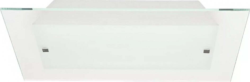 Plafoniera-Illuminando-FLAT-PL-50-E27-LEDlampada-soffitto-quadrata-moderna-vetro-satinato-trasparente-interno