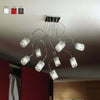Plafoniera-Illuminando-GINEVRA-CHIC-9-LED-PVC-lampada-soffitto-metallo-moderna-modellabile-interno