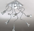 Plafoniera-Illuminando-GINEVRA-FLEX-6FL-GU10-LED-lampada-soffitto-modellabile-orientabile-moderna-flessibile