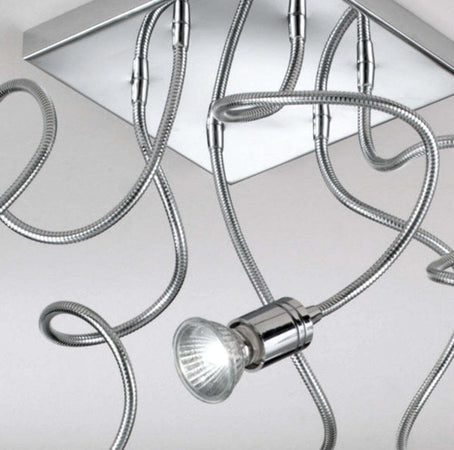 Plafoniera-Illuminando-GINEVRA-FLEX-6FL-GU10-LED-lampada-soffitto-modellabile-orientabile-moderna-flessibile