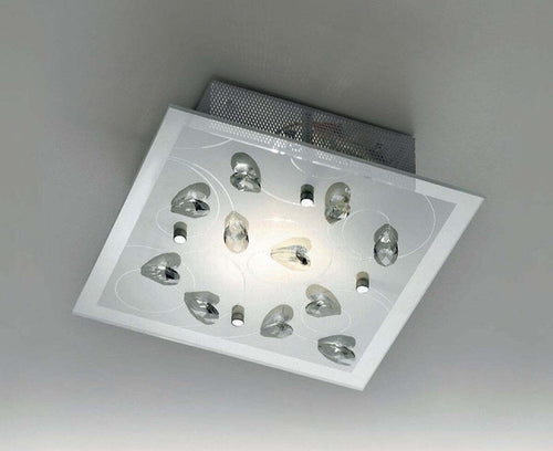 Plafoniera-Illuminazione-PETALI-E27-LED-lampada-soffitto-elegante-moderna-vetro-cristallo-interno