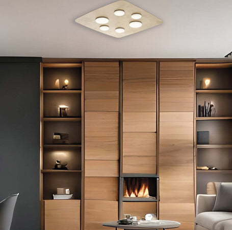 Plafoniera-In-Ferro-Laccato-Oro-Led-Integrato-Luce-Naturale-5400-Lumen