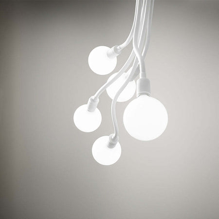 Plafoniera-In-Metallo-Moderna-Bulbo-Bianco-5-Luci-E27-Orientabile