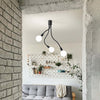 Plafoniera-In-Metallo-Moderna-Bulbo-Nero-3-Luci-E27-Orientabile
