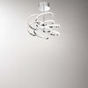 Plafoniera-In-Metallo-Moderna-Nest-Cromo-Led-Luce-Calda