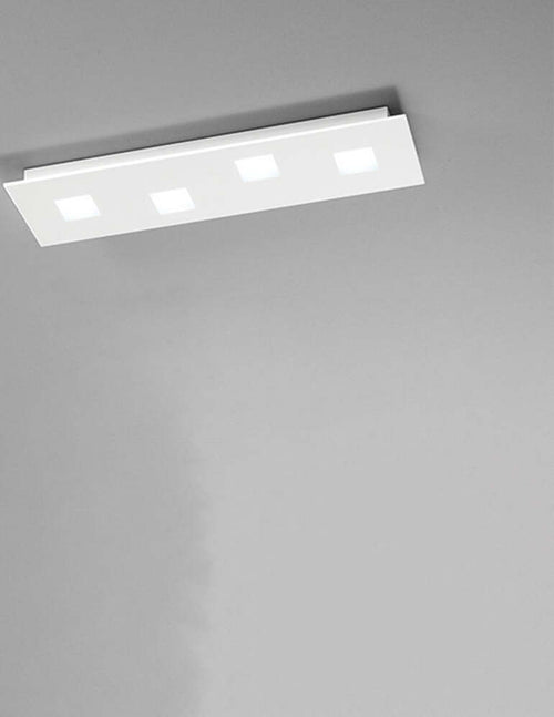Plafoniera-In-Metallo-Moderna-Pixel-Bianco-4-Luci