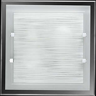 Plafoniera-In-Vetro-Satinato-Quadrata-Moderna-Frame-Bianco-4-Luci-E27-Piccola