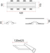 Plafoniera-incasso-Belfiore-9010-FRECCIA-BLIND-4192I-62CM-gesso-cartongesso-interno