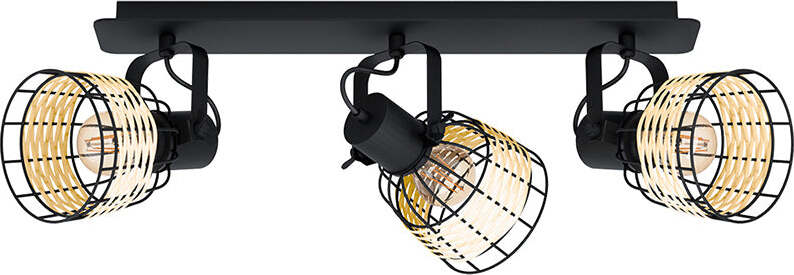 Plafoniera-Industrial-Anwick-3-Luci-Metallo-Nero