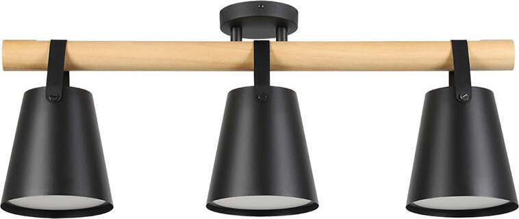 Plafoniera-Industrial-Boyle-3-Luci-Metallo-Nero-E-Marrone