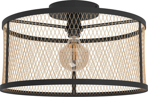 Plafoniera-Industrial-Dellow-1-Luce-Acciaio-Nero