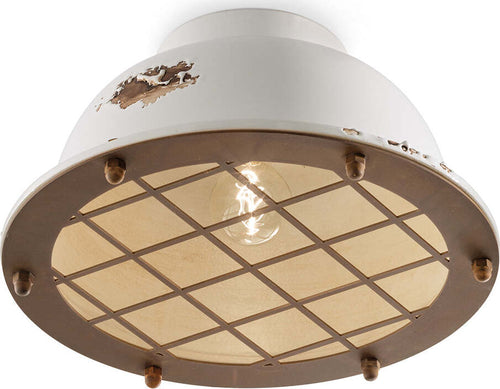 Plafoniera-Industrial-Ferro-E-Ceramica-Vintage-Bianco-1-Luce-E27
