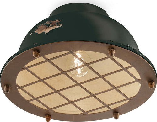 Plafoniera-Industrial-Ferro-E-Ceramica-Vintage-Nero-1-Luce-E27