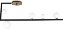 Plafoniera-Industrial-Minimal-Birds-Metallo-Nero-5-Luci-G9-3W-3000K-Luce-Calda