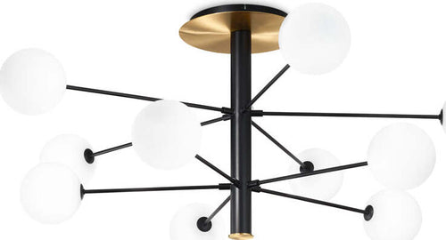Plafoniera-Industrial-Minimal-Cosmopolitan-Metallo-Nero-10-Luci-G9-3W-3000K