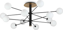 Plafoniera-Industrial-Minimal-Cosmopolitan-Metallo-Nero-12-Luci-G9-3W-3000K