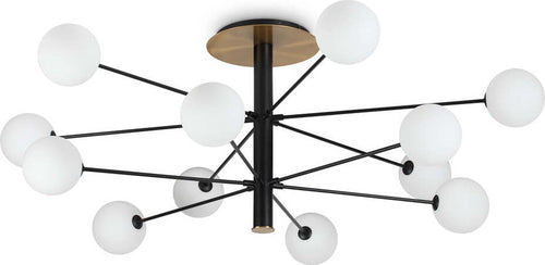 Plafoniera-Industrial-Minimal-Cosmopolitan-Metallo-Nero-12-Luci-G9-3W-3000K