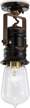 Plafoniera-Industrial-Minimal-Urban-Ferro-E-Ceramica-Vintage-Nero-1-Luce-E27